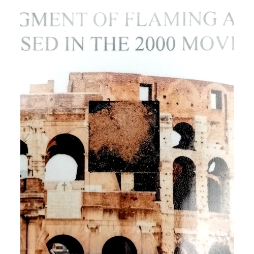 341 - A Piece of Flaming Arrow Fragment from the Blockbuster Gladiator 2000 Movie. Limited edition, comes ... 