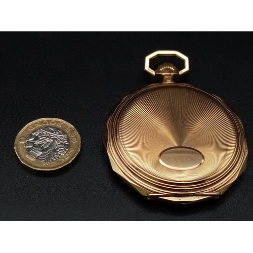 3 - A Vintage IWC 14K Gold Full Hunter Pocket Watch. A wonderful piece of craftsmanship from this sublim... 