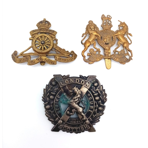 598 - 10 x British Army Cap Badges.