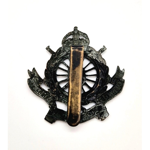 614 - WW1 British 1st London Division Cyclist Company (City of London) Cap Badge.