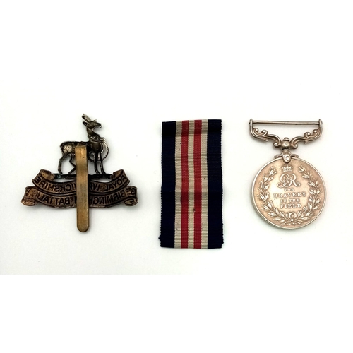 26 - WW1 British Military Medal and Cap Badge Pte. Oliver 16th Bn R. Warwickshire 3rd Regiment Birmingham... 