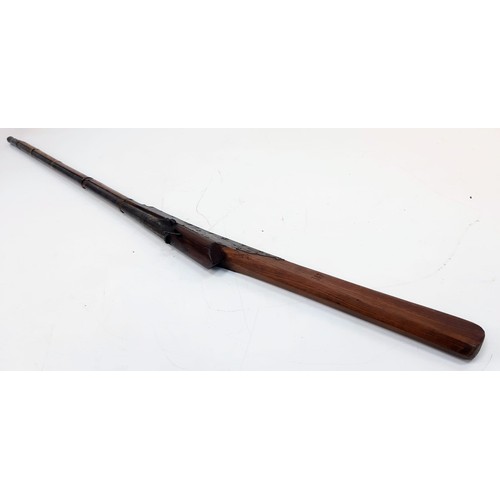 1206 - An Antique Matchlock Rifle. 154cm Length Issue No 307 to Stock.