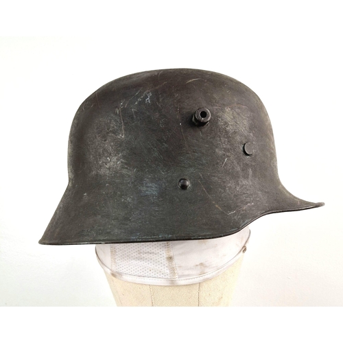 134 - WW1 German M18 Stahlhelm Helmet and Liner.