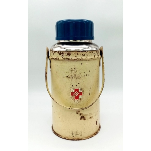 376 - WW2 German Red Cross Large Soup Thermos.