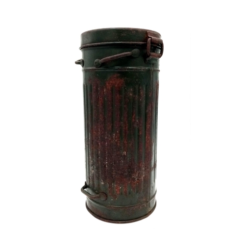 352 - WW2 German Gas Mask Canister Dated 1943.