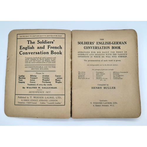 344 - An Original War Time Issue ‘Soldiers English-German Conversation Book Along with A Western Germany R... 