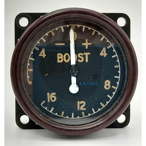 481 - WW2 British RAF Boost Dial. Used on all spitfires.