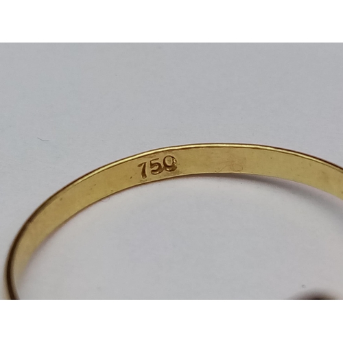 440 - 18K Yellow Gold VCA STYLE RING 1.6G SIZE L