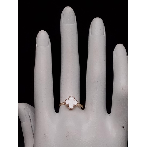 440 - 18K Yellow Gold VCA STYLE RING 1.6G SIZE L