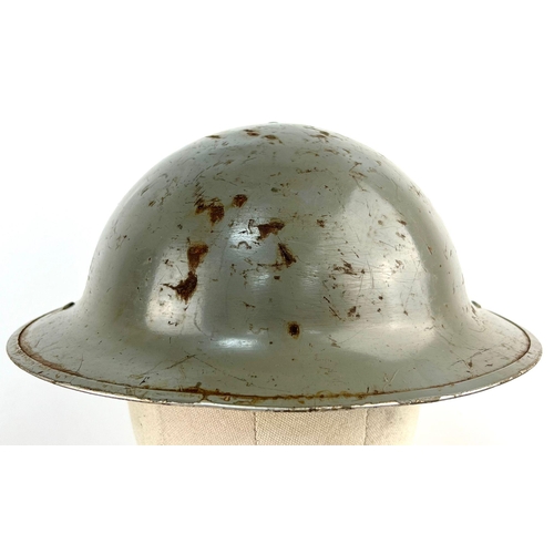 202 - WW2 Canadian Naval Helmet. Maker: Aluminium Goods Co. Toronto. Dated 1941.