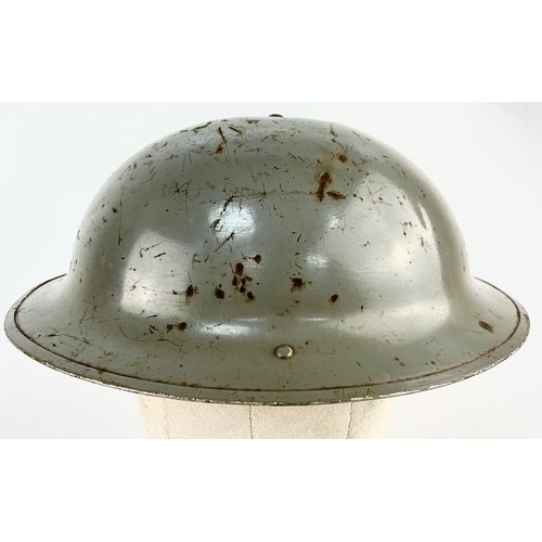 202 - WW2 Canadian Naval Helmet. Maker: Aluminium Goods Co. Toronto. Dated 1941.