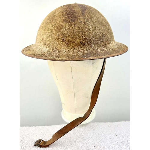 305 - WW1 British Somme Found Brodie Helmet found in a barn. In condition as found.