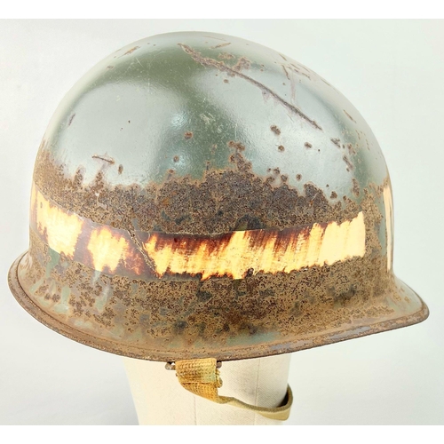 319 - WW2 US Swivel Bale US MI Helmet Military Police.