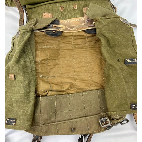 600 - WW2 German Army 1943 Dated Tournister “Pony” Pack. Favoured by the Hitler Youth as the small.