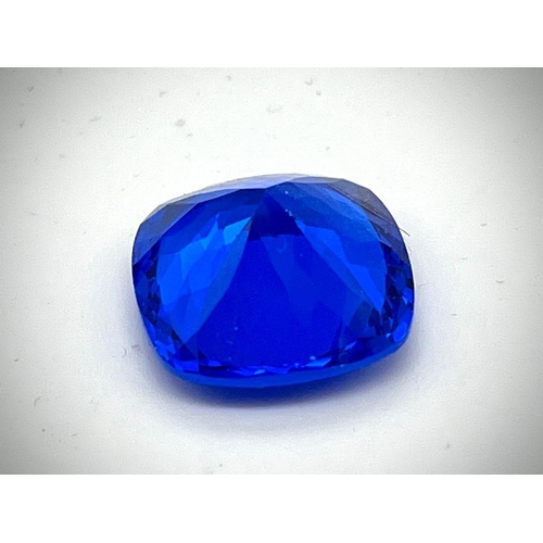 290 - A 27ct Ice-Blue Tanzanite Gemstone. Cushion-cut with 18 x 18 x 10mm dimensions. No visible inclusion... 