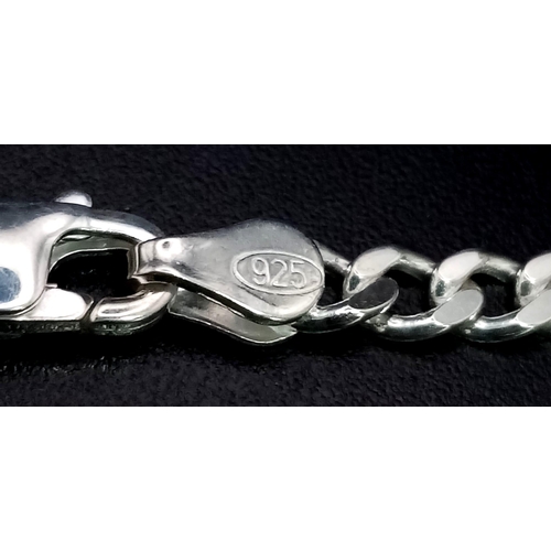 767 - STERLING SILVER MEDICAL ID BRACELET 6.4G