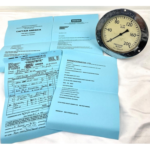 247 - A Captain America (2011) Film Prop. A Hydra facility dial - used in the hydra facility scenes. Comes... 