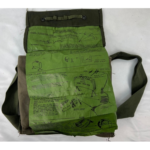 411 - Vietnam War Era US Claymore Bag with Line and Clacker. No Mine.