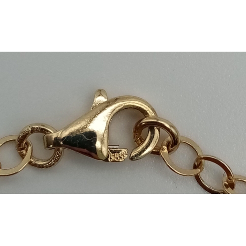 452 - 14K Yellow Gold EVIL EYE BRACELET 2.5G