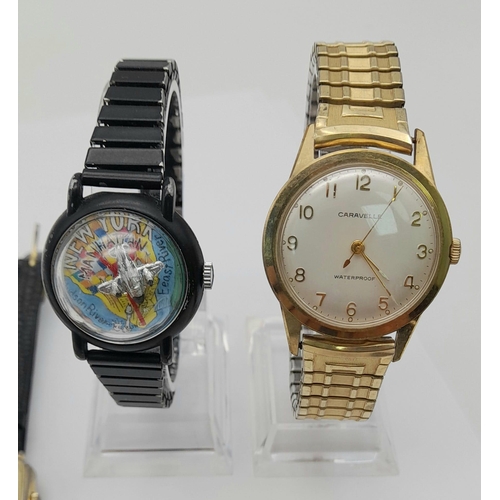 764 - SELECTION OF 9 MANUAL WIND WATCHES TO INCLUDE TIMEX, LADY ELGIN, ZODIAC, CAAVELLE AND OTHERS AF