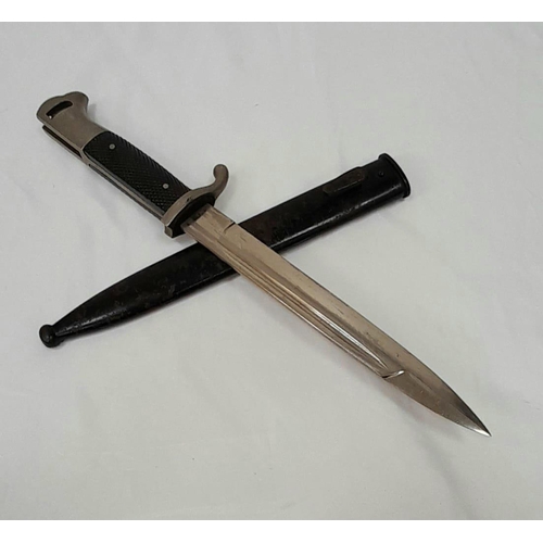 791 - German Parade Bayonet in Metal Sheath 35cm Length-Likely WW2 Era.