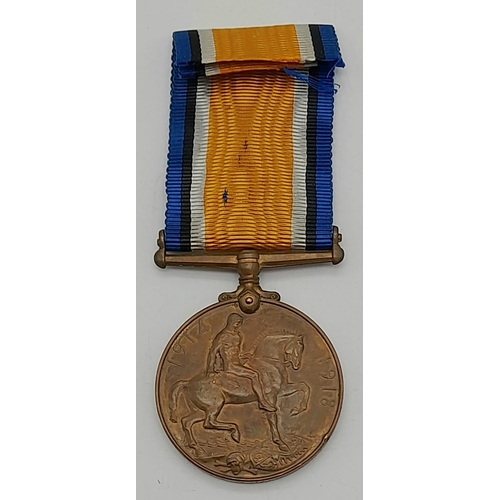 805 - British War Medal 1914-1918, bronze issue. Named to 20691 Pte J Ralipela SANLC. This is the scarce b... 