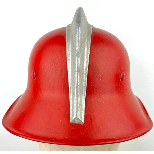 724 - WW2 German Volkswagen Factory Fire Helmet.