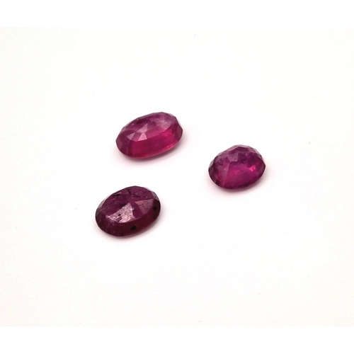 917 - a lot of Natural Translucent Rubies - Earth Mined. 14.10ct in total.