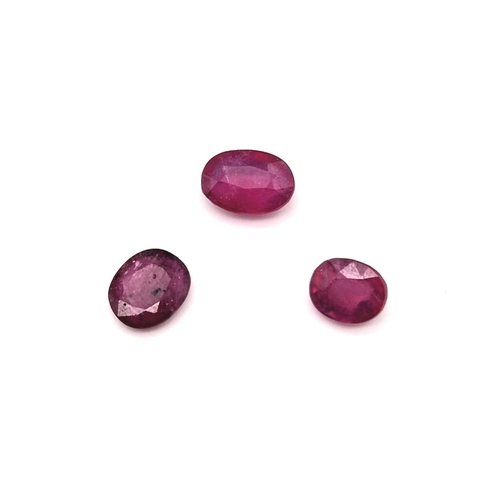 917 - a lot of Natural Translucent Rubies - Earth Mined. 14.10ct in total.