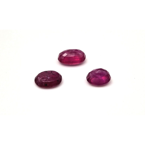 917 - a lot of Natural Translucent Rubies - Earth Mined. 14.10ct in total.