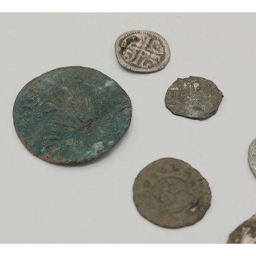 1193 - Group of Crusader Medieval Coins from Slovenia, Austria, Czech , Nordic etc. Unidentified AD 1200-16... 