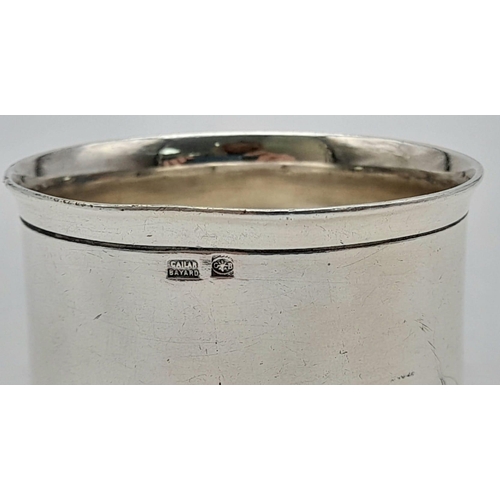 1186 - Antique Cailar & Bayard Metallonide Silver Plated Napkin Ring. 54mm Diameter, 30mm Height. Full Hall... 