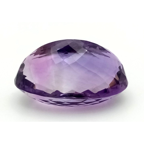 838 - A 49.28ct Bolivian Amethyst -Oval Faceted- ITLGR Certified.  AAA Grade.