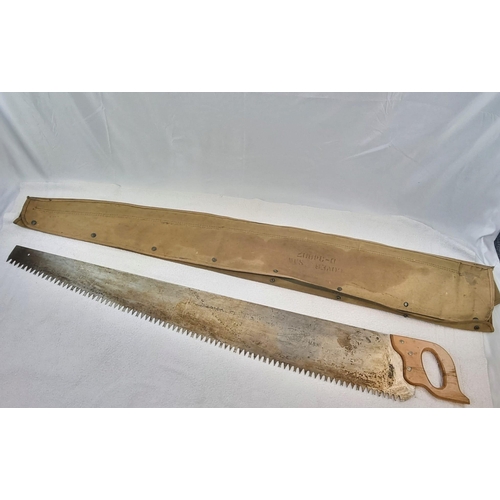 1138 - An American WW1 Trench Saw! Circa 1917. Makers mark of Ohlen Bishop of Columbus Ohio. Comes in origi... 