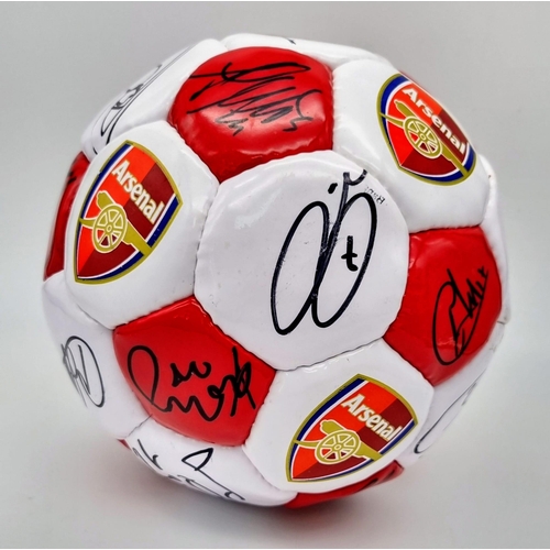 1100 - An Official Arsenal FC Signed 2004/5 Football. Signatures include: Henry, Viera, Pires, Ljungberg an... 