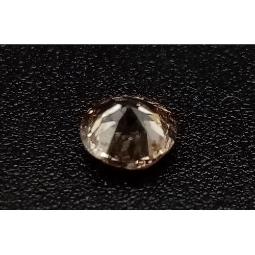 580 - A very desirable, 0.33 carat, cognac coloured, brilliant cut diamond.