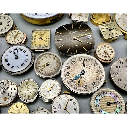 494 - A Selection of Vintage and Antique Watch Movements. Over thirty movements - some rare. A/F