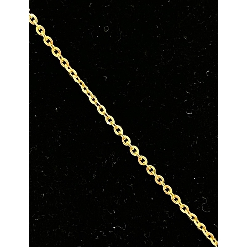 1104 - A 18k Gold Links of London necklace with Pendant. Weighs 9.04grams. Necklace is 46cm in length. Come... 