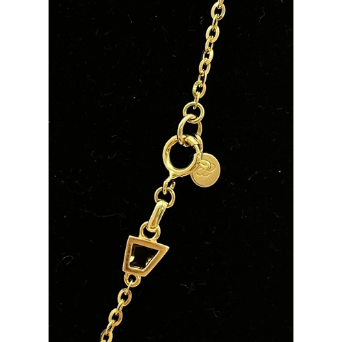 1104 - A 18k Gold Links of London necklace with Pendant. Weighs 9.04grams. Necklace is 46cm in length. Come... 