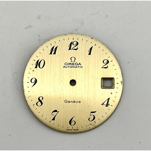 587 - 2 ROLEX PLUS 2 OMEGA WATCH DIALS.