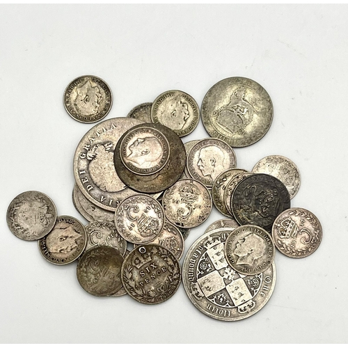 923 - A Fantastic collection of British coins Including pre-1920 (75grams total) and pre-1947 Coins. (95.7... 