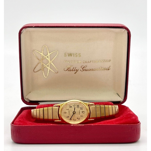 930 - 2x Ladies Watches, A Timex Swiss Quartz Gold Plated Ladies Watch in Fitted Box And a Ladies corvette... 