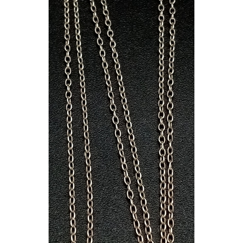 1173 - Four 925 Silver Necklaces. Different styles and lengths. 18g total