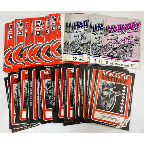 1365 - A Selection Of Over 30 Vintage Speedway Programmes. Newcastle and Hackney.