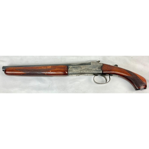 295 - A Deactivated Cosmos Sawn-Off Shotgun. This Spanish 12 bore has hard textured wood with a 13 inch ba... 