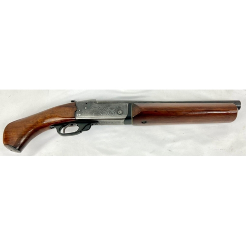 45 - A Lovely Vintage 12 Bore Scout SB1 Sawn-Off Deactivated Shotgun. Heavy wood stock, 13 inch barrel le... 