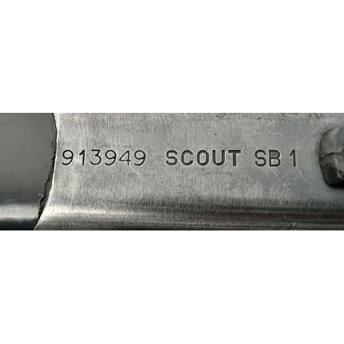 45 - A Lovely Vintage 12 Bore Scout SB1 Sawn-Off Deactivated Shotgun. Heavy wood stock, 13 inch barrel le... 