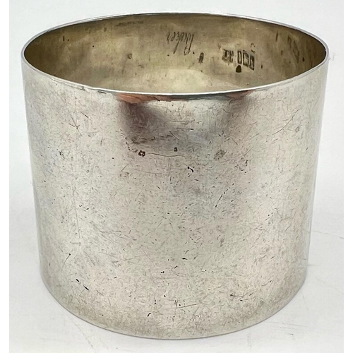 1197 - An Antique Solid 925 Silver Napkin Ring, Hallmarked, HH Birmingham 1907. Weighs 33.72grams