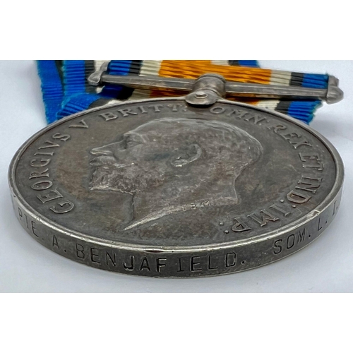 1385 - A George V 14-18 war medal, with ribbon. a/f.