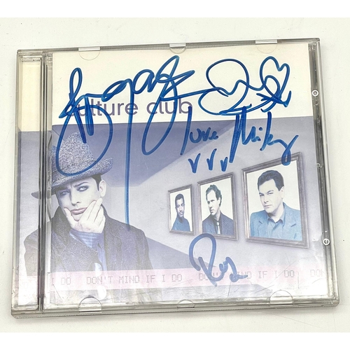 1444 - A Boy George and Culture Club Signed CD. Don't Mind If I Do Album. All original signatures.